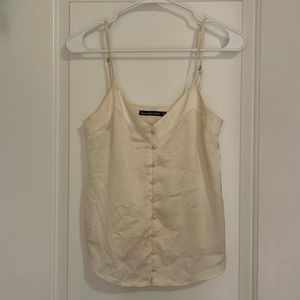 Abercrombie Satin Button Cami Tank